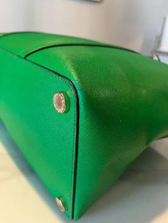 Michael Kors Large Saffiano Leather Palm Green Tote - Picture 6 of 13